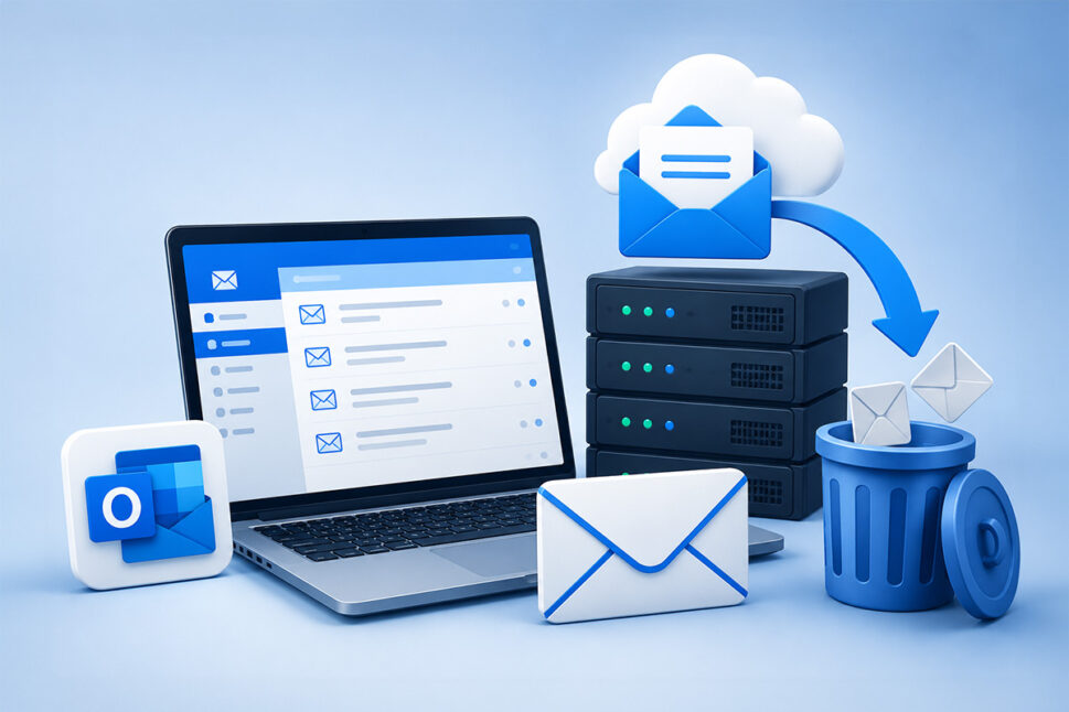 How to remove POP3 account emails from a server