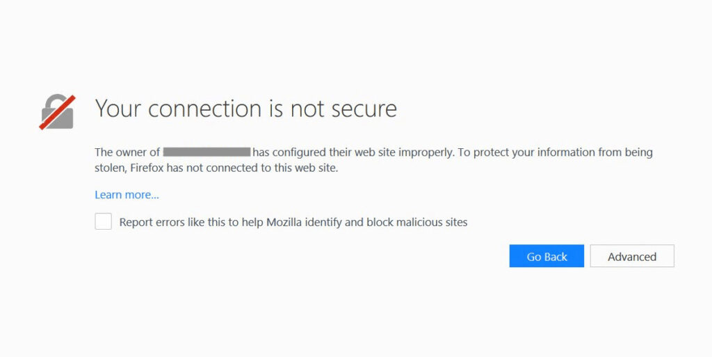 your-connection-is-not-secure