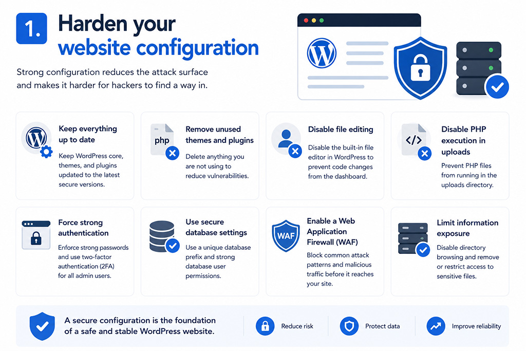 1 Harden your website configuration