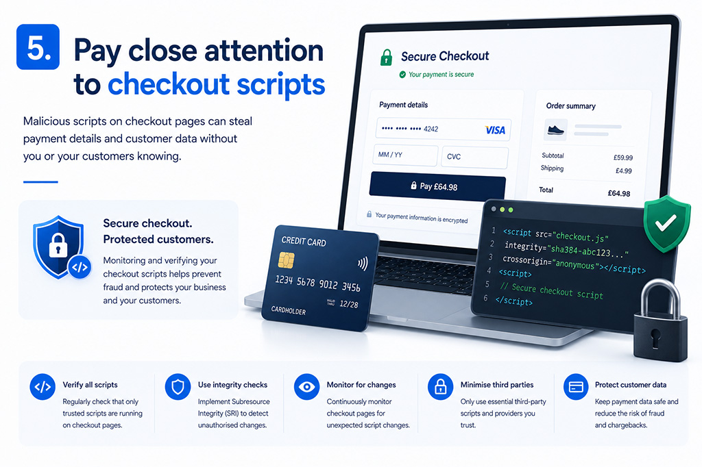 5 Pay close attention to checkout script