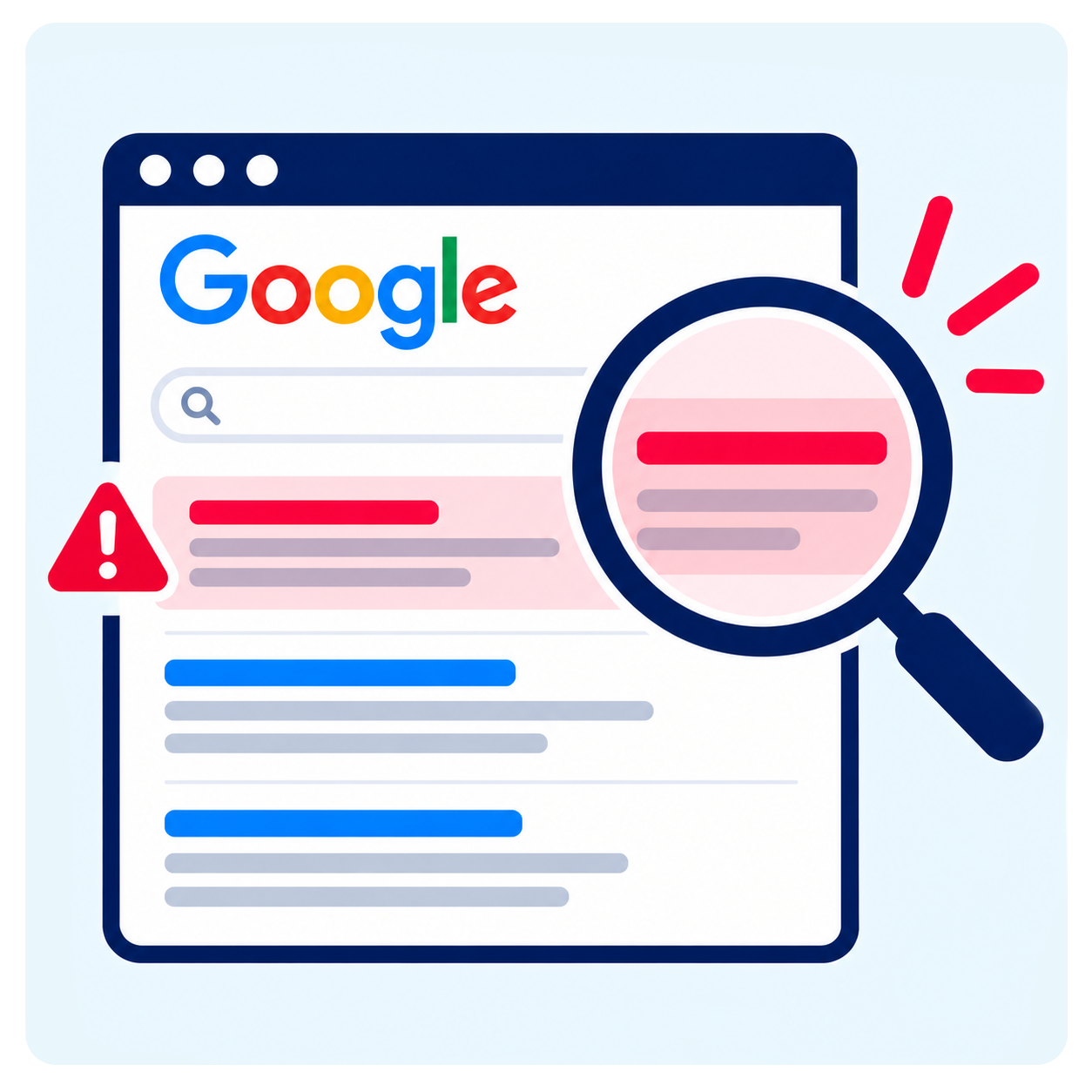 1. Unusual keywords appear in your Google search results