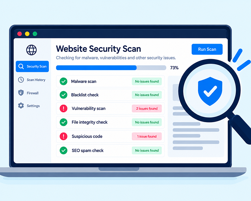 Website Security Scan Dashboard